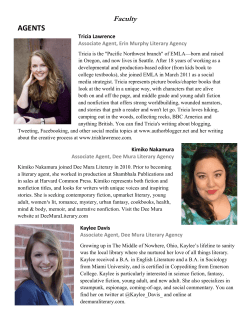 AGENTS - Alaska Writers Guild