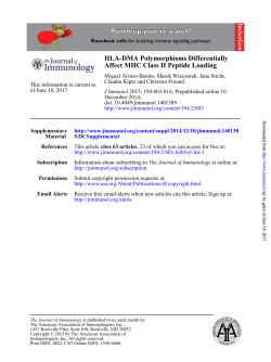 Affect MHC Class II Peptide Loading HLA