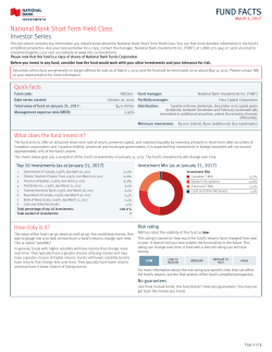 National Bank Short Term Yield Class