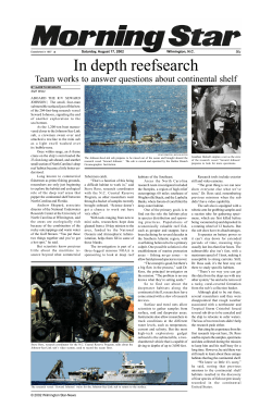 In depth reefsearch - University of North Carolina Wilmington