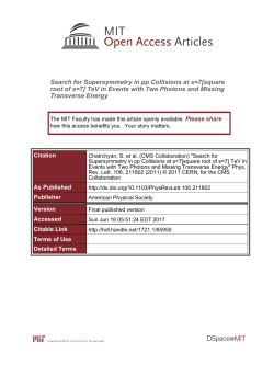 Search for Supersymmetry in pp Collisions at s=7[square root of s=7