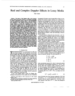 Real and complex Doppler effects in lossy media