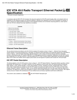 ICE VITA 49.0 Radio Transport Ethernet Packet