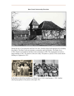 During the days of reconstruction and Jim Crow laws, churches