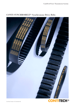 CONTI SYNCHROBELT&reg; Synchronous Drive Belts