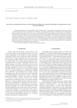 Influence of Homogenization and Micro/Nano Source of Starting