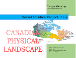 Canadian Physical Landscape