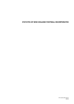 NZF Statutes - NZ Football