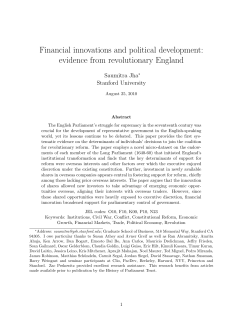 Financial innovations and political development: evidence from