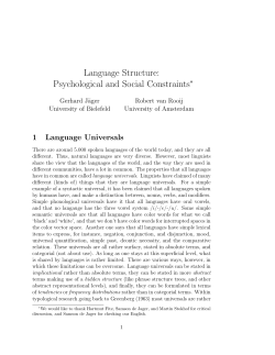 Language Structure