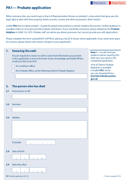 PA1 - HMCTS Court and tribunal form finder