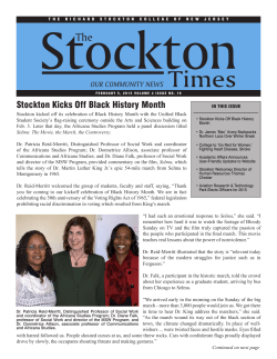 Stockton Kicks Off Black History Month