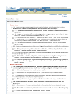 Grade 6 Edusoft Standards