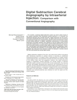 Digital Subtraction Cerebral Angiography by Intraarterial Injection