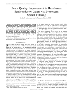 Beam Quality Improvement in Broad-Area Semiconductor Lasers via