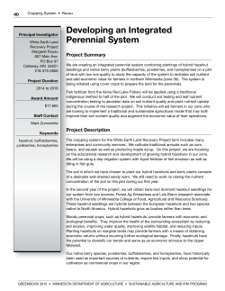 Greenbook 2015 &ndash; Developing an Integrated Perennial System
