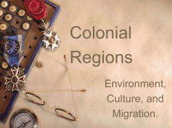 Colonial Regions - Henry County Schools