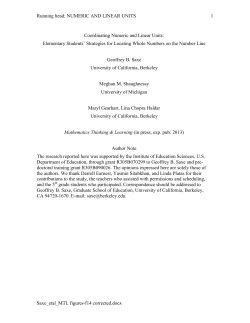 Coordinating numeric and linear units