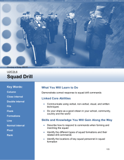 Squad Drill - TeacherWeb