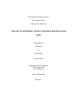 &ldquo;THE PARTYOF HUMANKIND&rdquo;: SOCIALITYAND MORAL REVISION
