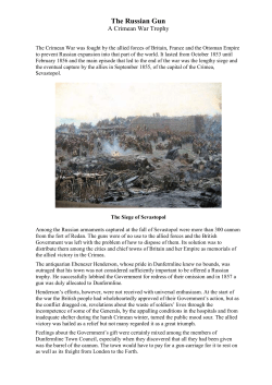 The Russian Gun - Dunfermline Heritage Community Projects