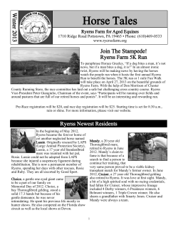 HorseTales: Winter 2013