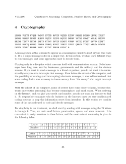 4 Cryptography