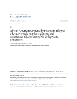 African American women administrators in higher education