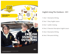 ENGLISH USING THE OUTDOORSKS1