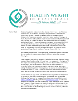 the transcript - Weight Loss for Busy Physicians with