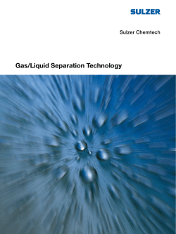 Gas/Liquid Separation Technology