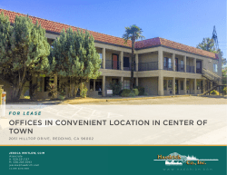 OFFICES IN CONVENIENT LOCATION IN CENTER OF TOWN