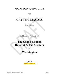 monitor and guide - Grand Council of Washington