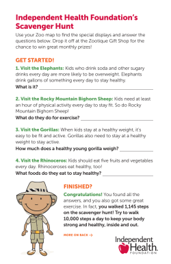 Independent Health Foundation`s Scavenger Hunt