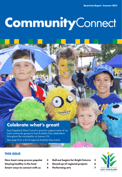 Community Connect Summer 2015 - East Gippsland Shire Council