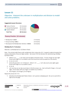 Lesson 11 - EngageNY