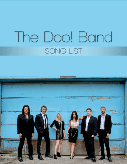Song List - The Doo! Band