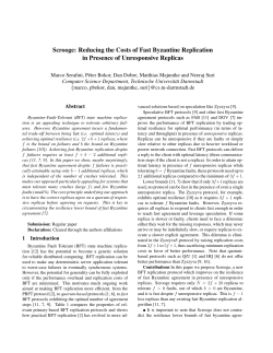 Scrooge: Reducing the Costs of Fast Byzantine Replication in