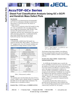 Diesel Fuel Classification Analysis using GC x