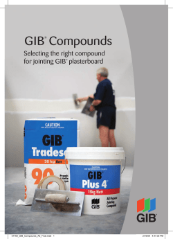 05/09 pdf GIB&reg; Compounds Brochure