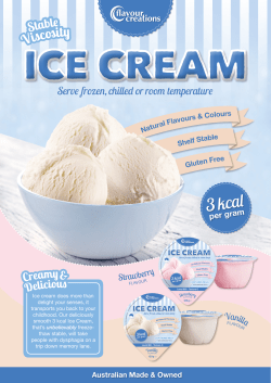 3 kcal - Flavour Creations