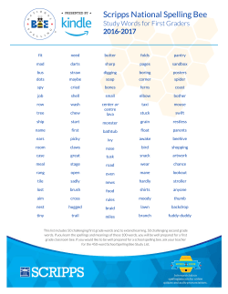 Scripps National Spelling Bee