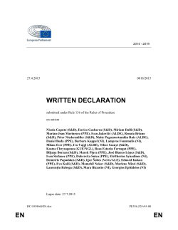 en en written declaration