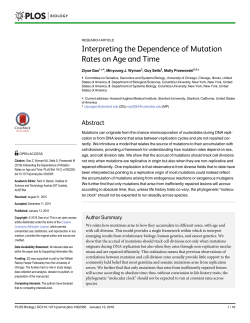 Interpreting the Dependence of Mutation Rates on Age and Time