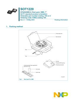 Reel pack, SMD, 7" Q1/T1 standard product orientation