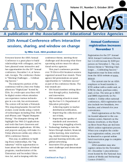 October 2010 - Association of Educational Service Agencies