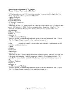 2. Equal Opportunity and the Law