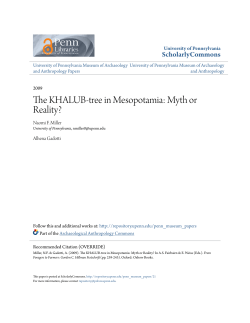 The KHALUB-tree in Mesopotamia: Myth or Reality?