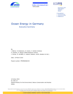 Ocean Energy in Germany