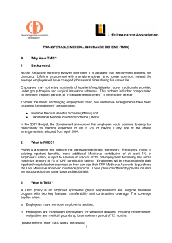transferable medical insurance scheme (tmis)